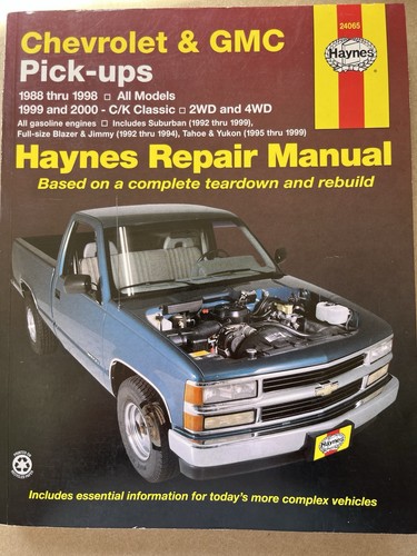 Haynes repair manuel chevrolet - manuel,